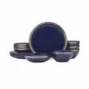 Buy 🧨 Mikasa® Miller Blue 12 Piece Dinnerware Set, Service for 4 🔔 -Cheap dinnerware Store 5294095 Miller Blue 12pc 1