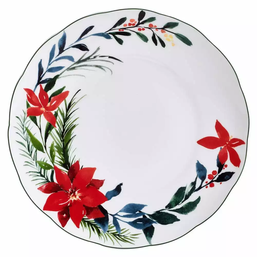 Deals ✔️ Mikasa® Merry Poinsettia 12 Piece Dinnerware Set, Service For 4 🎁 7 Deals ✔️ Mikasa® Merry Poinsettia 12 Piece Dinnerware Set, Service For 4 🎁 - Image 5