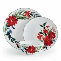 Deals ✔️ Mikasa® Merry Poinsettia 12 Piece Dinnerware Set, Service For 4 🎁 17 Deals ✔️ Mikasa® Merry Poinsettia 12 Piece Dinnerware Set, Service For 4 🎁 -Cheap dinnerware Store MERRY POINSETTIA 12 PIECE DINNERWARE SET SERVICE FOR 4 5297792 8