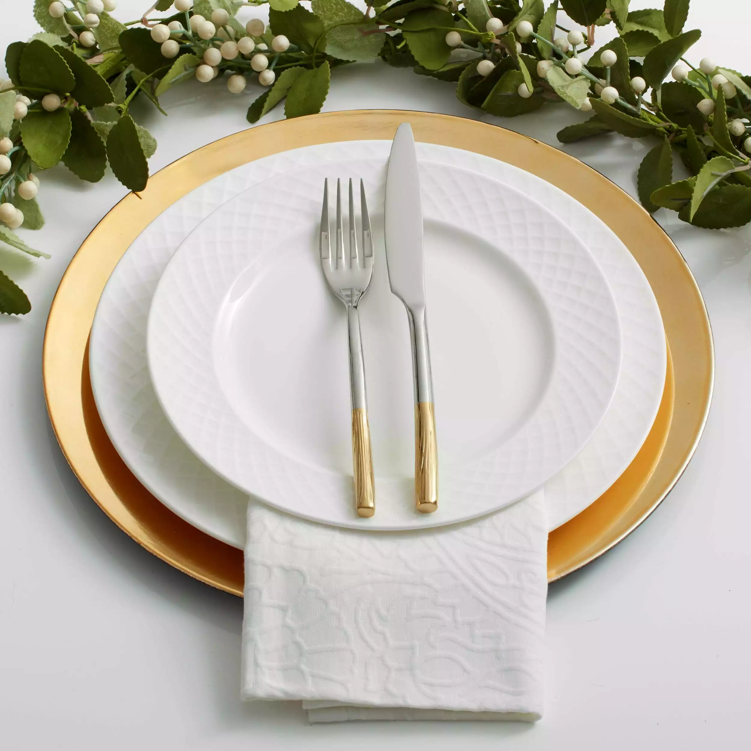 Outlet 🌟 Mikasa® Trellis White 16 Piece Dinnerware Set 🔥 5 Outlet 🌟 Mikasa® Trellis White 16 Piece Dinnerware Set 🔥 - Image 3