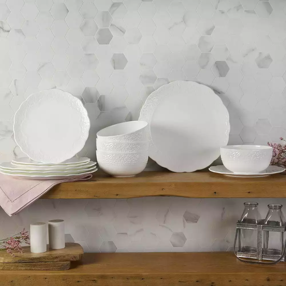 Deals 🔔 Mikasa® Abigail 12 Piece Dinnerware Set, Service for 4 🛒 5 Deals 🔔 Mikasa® Abigail 12 Piece Dinnerware Set, Service for 4 🛒 - Image 3