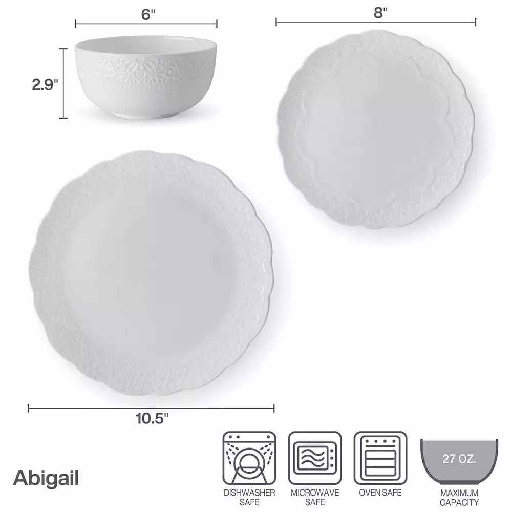 Deals 🔔 Mikasa® Abigail 12 Piece Dinnerware Set, Service for 4 🛒 6 Deals 🔔 Mikasa® Abigail 12 Piece Dinnerware Set, Service for 4 🛒 - Image 4