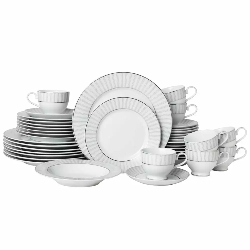Flash Sale 🛒 Mikasa® Adrian Grey 40 Piece Dinnerware Set, Service for 8 🎁 3 Flash Sale 🛒 Mikasa® Adrian Grey 40 Piece Dinnerware Set, Service for 8 🎁