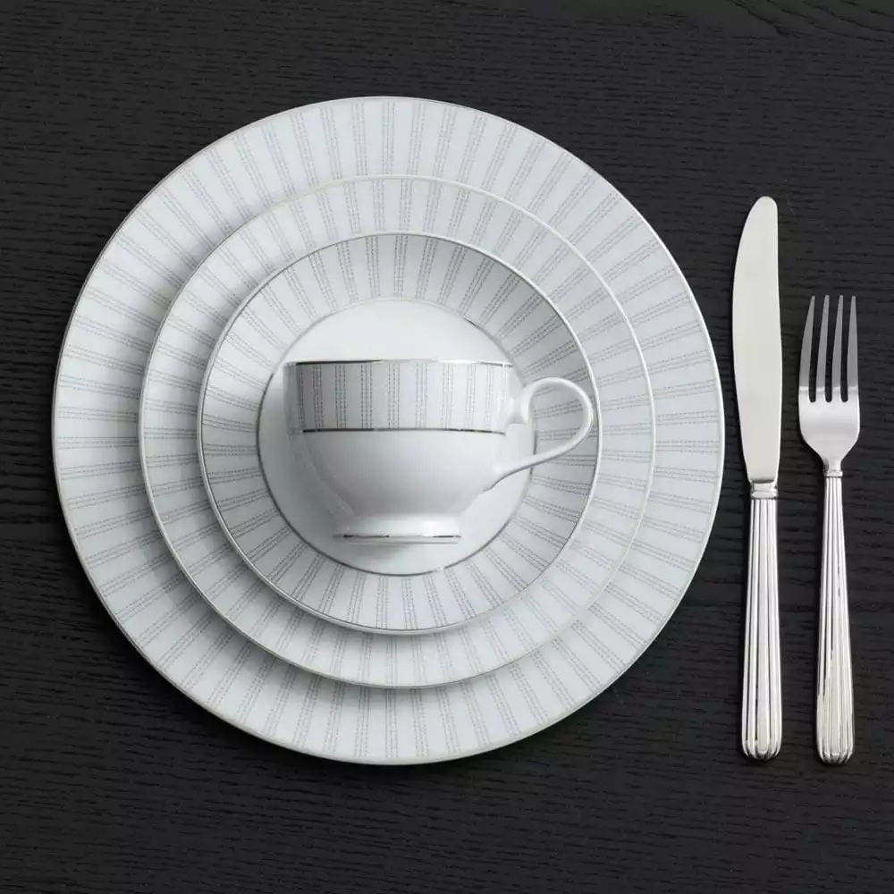 Flash Sale 🛒 Mikasa® Adrian Grey 40 Piece Dinnerware Set, Service for 8 🎁 5 Flash Sale 🛒 Mikasa® Adrian Grey 40 Piece Dinnerware Set, Service for 8 🎁 - Image 3