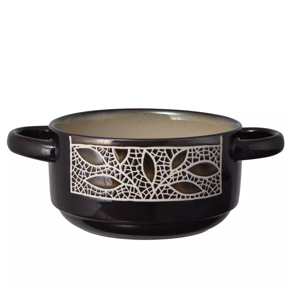 Best Sale 🤩 Gourmet Basics® Alexandria Double Handled Bowl 🎁 3 Best Sale 🤩 Gourmet Basics® Alexandria Double Handled Bowl 🎁