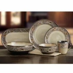 Discount ❤️ Gourmet Basics® Alexandria Service for 8 with Serveware ⭐ -Cheap dinnerware Store alexandria service for 8 with serveware K325147986 4