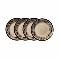 Promo 🛒 Gourmet Basics® Alexandria Set of 4 Appetizer Plates 🛒