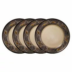 Budget 👏 Gourmet Basics® Alexandria Set of 4 Dinner Plates ⭐