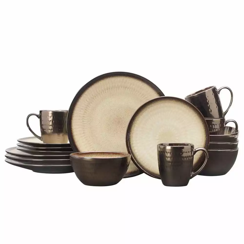 Best Pirce 🤩 Gourmet Basics® Anastasia Cream 16 Piece Dinnerware Set, Service for 4 ✨ 3 Best Pirce 🤩 Gourmet Basics® Anastasia Cream 16 Piece Dinnerware Set, Service for 4 ✨