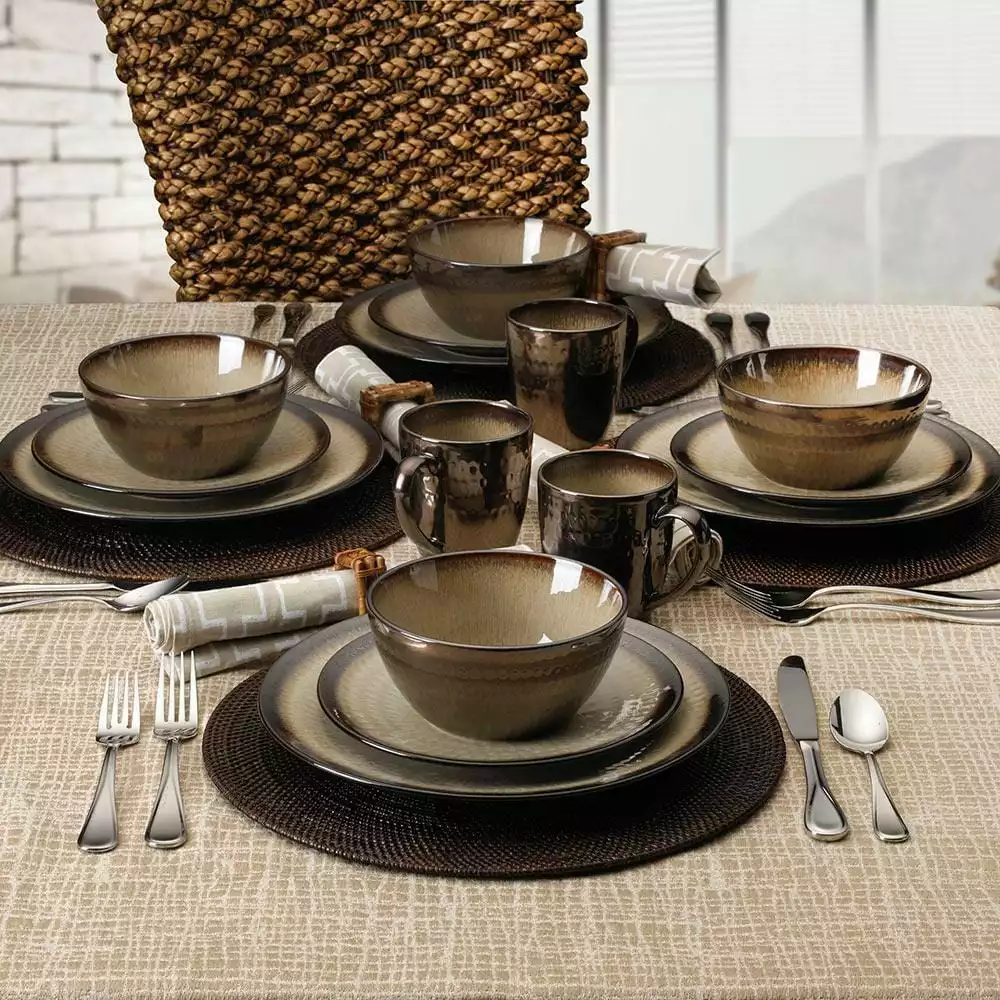 Best Pirce 🤩 Gourmet Basics® Anastasia Cream 16 Piece Dinnerware Set, Service for 4 ✨ 5 Best Pirce 🤩 Gourmet Basics® Anastasia Cream 16 Piece Dinnerware Set, Service for 4 ✨ - Image 3