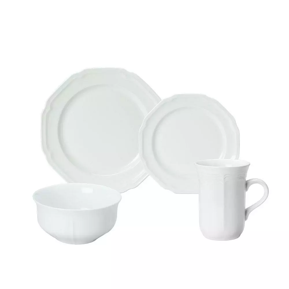 Deals 🌟 Mikasa® Antique White 4 Piece Place Setting 👏 3 Deals 🌟 Mikasa® Antique White 4 Piece Place Setting 👏