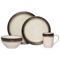 Best Sale 😉 Gourmet Basics® Bailey 16 Piece Dinnerware Set, Service for 4 🧨
