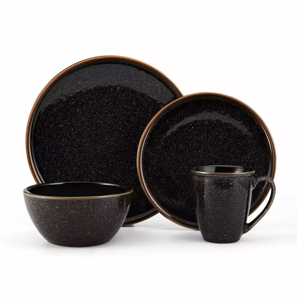 Coupon 😀 Mikasa® Barrett Black 16 Piece Dinnerware Set, Service for 4 🔔 8 Coupon 😀 Mikasa® Barrett Black 16 Piece Dinnerware Set, Service for 4 🔔 - Image 6
