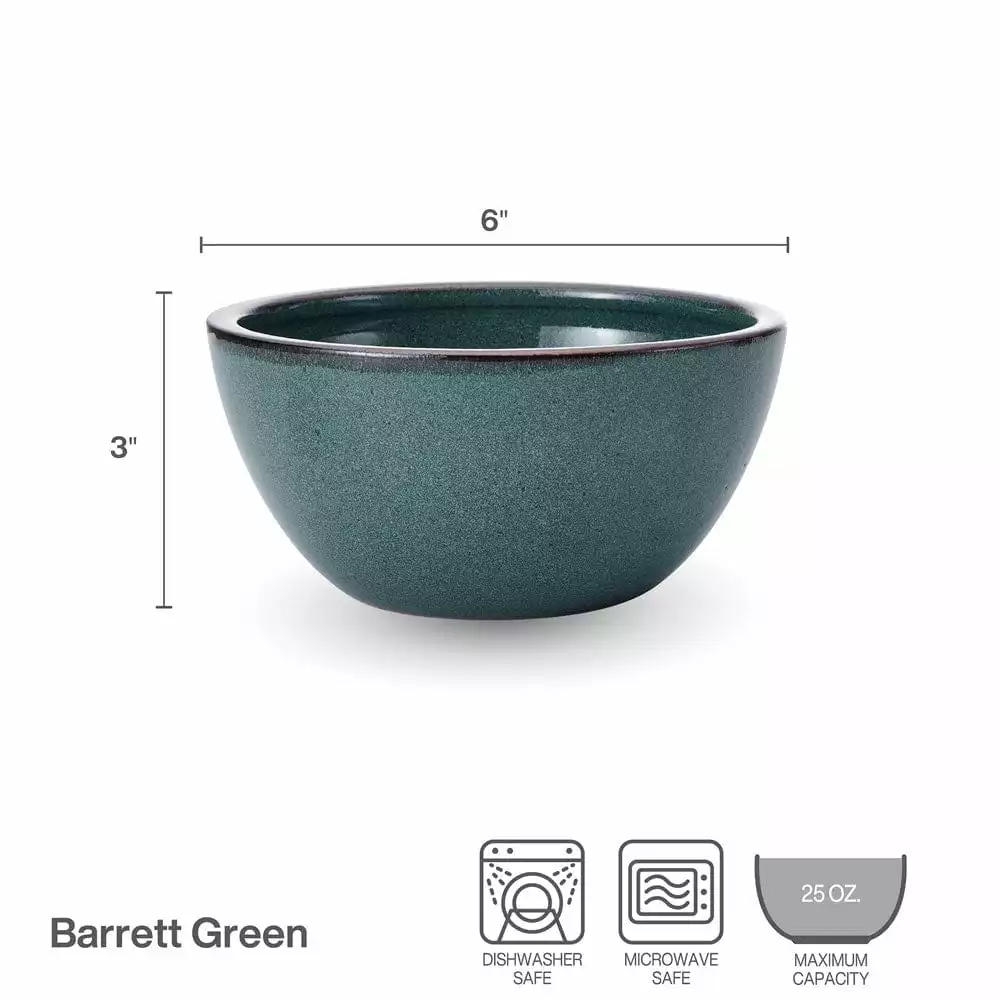 Best Sale 😍 Mikasa® Barrett Green Set of 4 Soup Cereal Bowls 🔥 7 Best Sale 😍 Mikasa® Barrett Green Set of 4 Soup Cereal Bowls 🔥 - Image 5