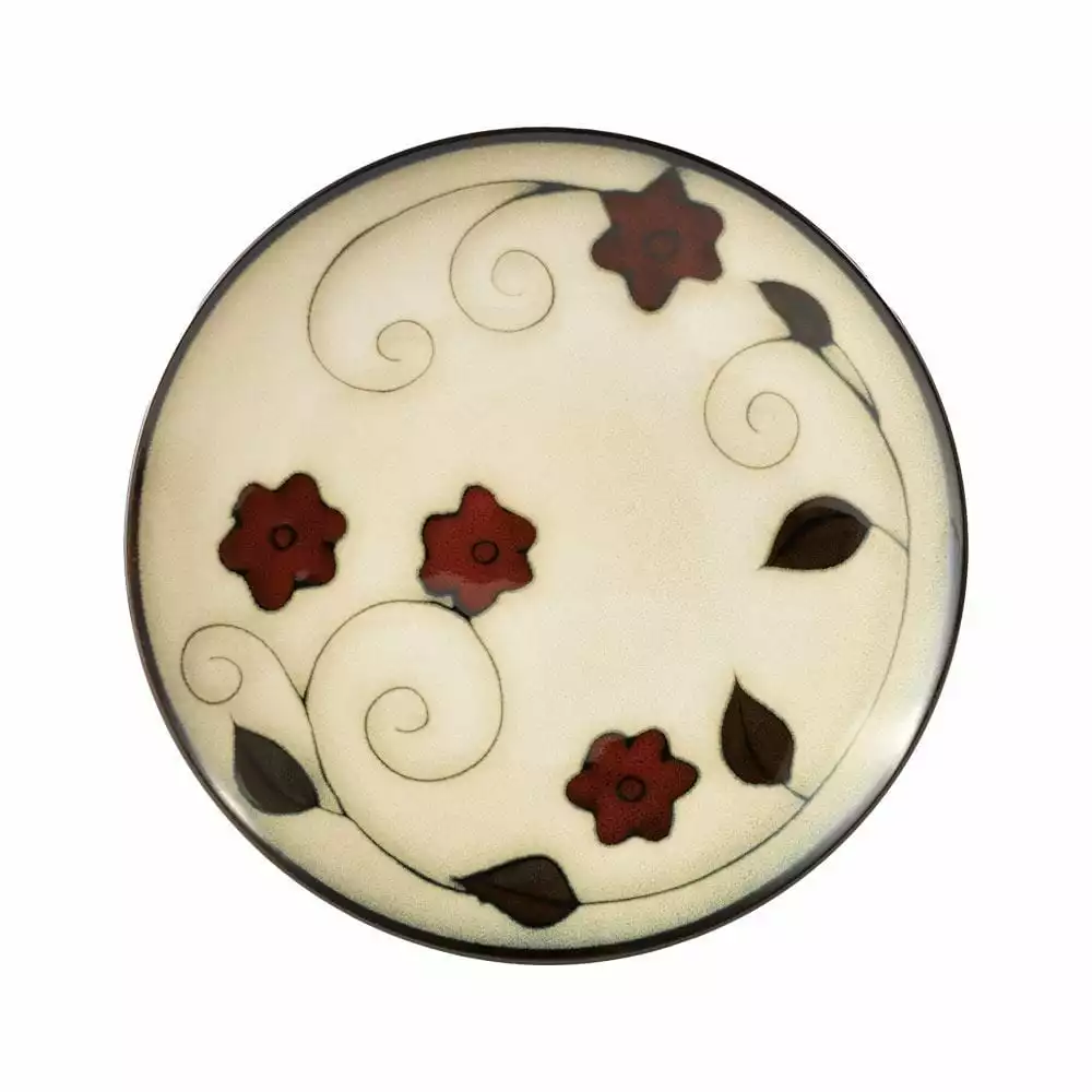 Best Sale 😉 Gourmet Basics® Belmont Round Red Leaves Dinnerware Set 🎉 7 Best Sale 😉 Gourmet Basics® Belmont Round Red Leaves Dinnerware Set 🎉 - Image 5