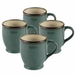 Promo 🧨 Gourmet Basics® Belmont Set of 4 Blue Mugs 😍