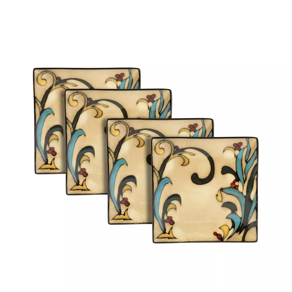 Hot Sale ✔️ Gourmet Basics® Belmont Set of 4 Square Leaves Salad Plates ✔️ 3 Hot Sale ✔️ Gourmet Basics® Belmont Set of 4 Square Leaves Salad Plates ✔️