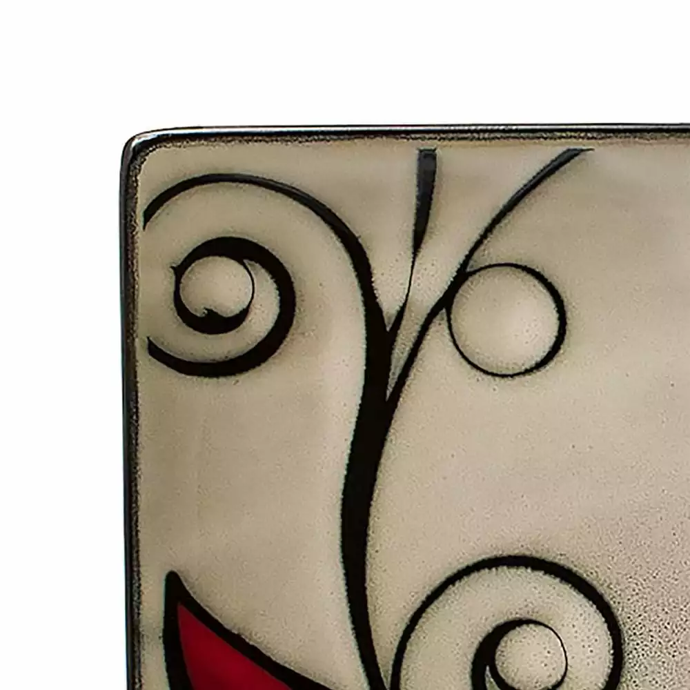 Wholesale 🎁 Gourmet Basics® Belmont Set of 4 Square Red Vine Salad Plates 🔔 4 Wholesale 🎁 Gourmet Basics® Belmont Set of 4 Square Red Vine Salad Plates 🔔 - Image 2