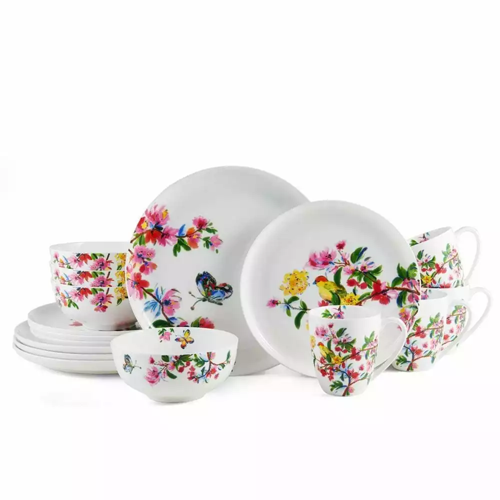 Budget 🤩 Mikasa® Butterfly Garden 16 Piece Dinnerware Set, Service for 4 🥰 3 Budget 🤩 Mikasa® Butterfly Garden 16 Piece Dinnerware Set, Service for 4 🥰