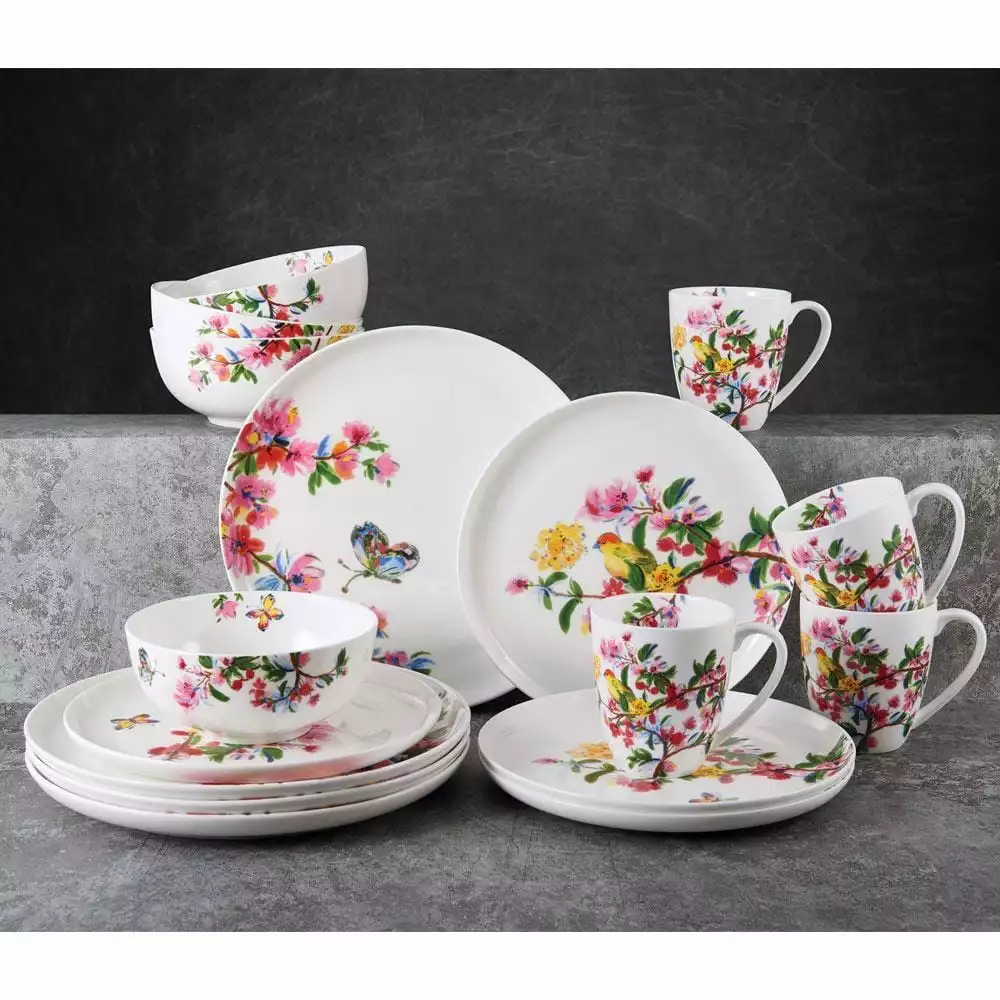 Budget 🤩 Mikasa® Butterfly Garden 16 Piece Dinnerware Set, Service for 4 🥰 5 Budget 🤩 Mikasa® Butterfly Garden 16 Piece Dinnerware Set, Service for 4 🥰 - Image 3
