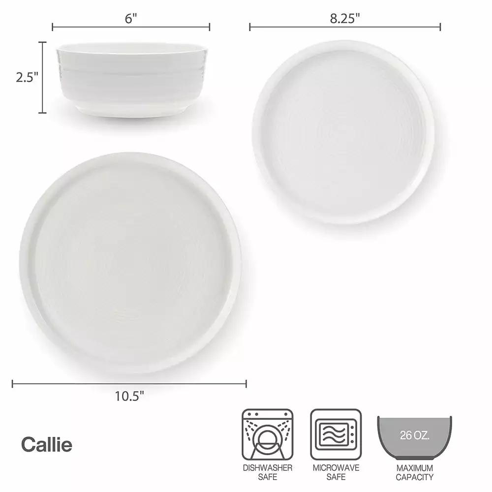 Coupon ⭐ Mikasa® Callie 12 Piece Dinnerware Set, Service for 4 😀 7 Coupon ⭐ Mikasa® Callie 12 Piece Dinnerware Set, Service for 4 😀 - Image 5