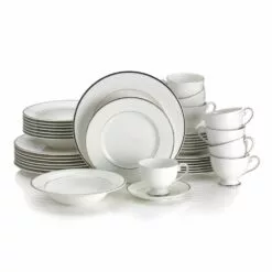 Best deal 😀 Mikasa® Cameo Platinum 40 Piece Dinnerware Set, Service for 8 🌟