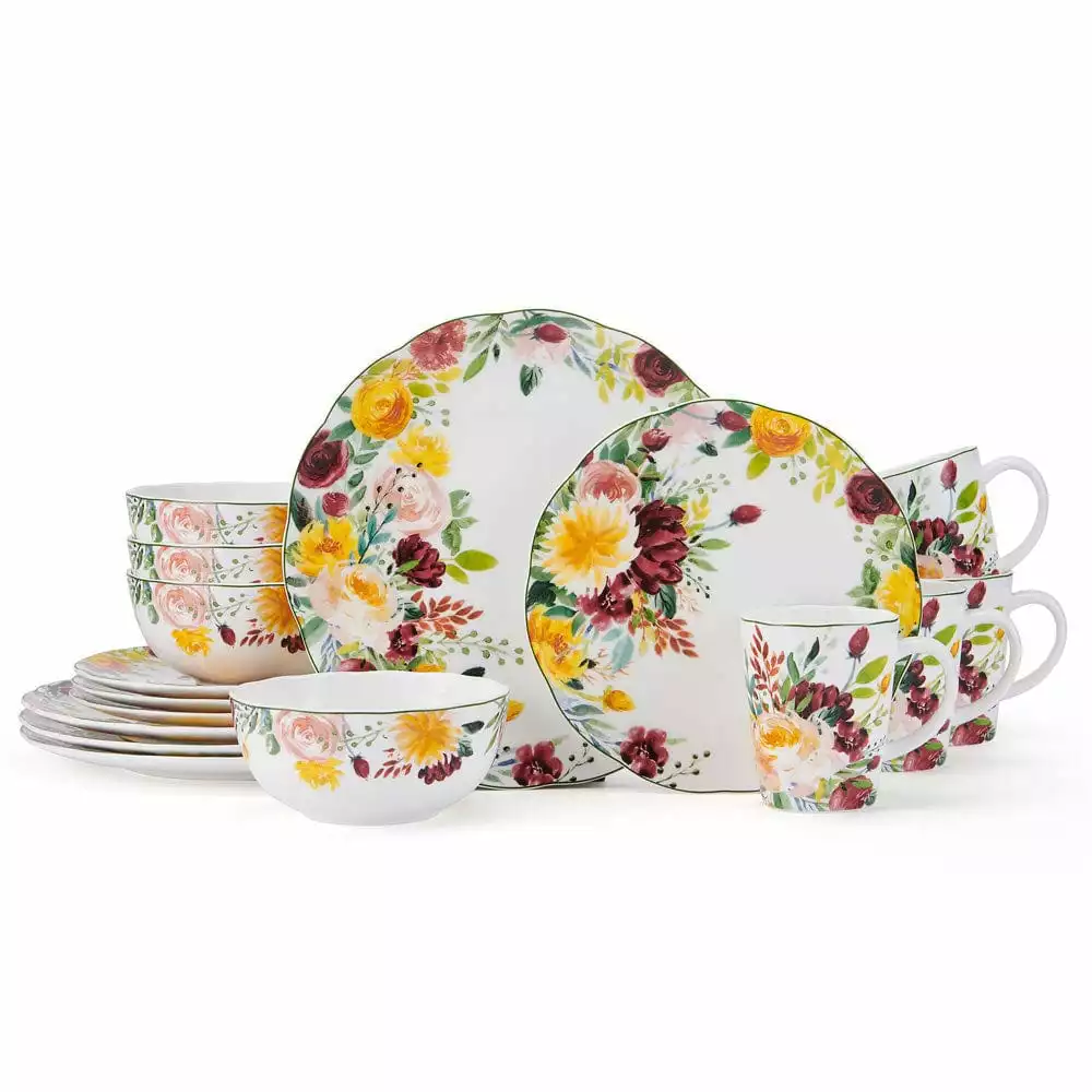 Budget 🥰 Mikasa® Clara 16 Piece Dinnerware Set, Service for 4 🧨 3 Budget 🥰 Mikasa® Clara 16 Piece Dinnerware Set, Service for 4 🧨