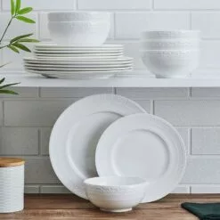 Promo 🌟 Mikasa® Crown 18 Piece Dinnerware Set, Service for 6 ⭐ -Cheap dinnerware Store crown 18 piece dinnerware set service for 6 5293969 3