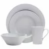 Deals ❤️ Mikasa® Delray Grey 4 Piece Place Setting 🎉 -Cheap dinnerware Store delray grey 4 piece place setting 5226311 1