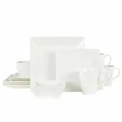 Discount 🔥 Mikasa® Delray Square 16 Piece Dinnerware Set, Service for 4 🤩