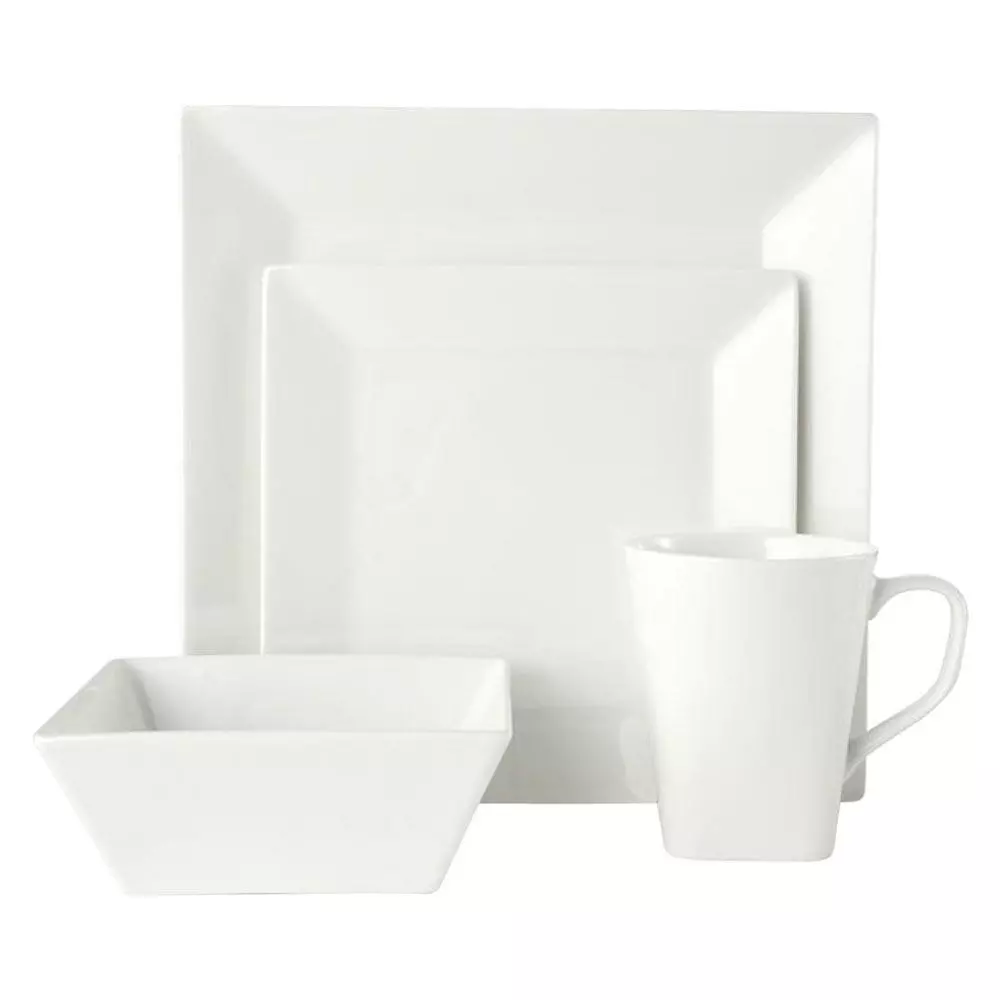 Discount 🔥 Mikasa® Delray Square 16 Piece Dinnerware Set, Service for 4 🤩 4 Discount 🔥 Mikasa® Delray Square 16 Piece Dinnerware Set, Service for 4 🤩 - Image 2