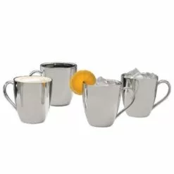 Best reviews of 👍 Mikasa® Double Wall Stainless Steel Set of 4 Mugs 🔔