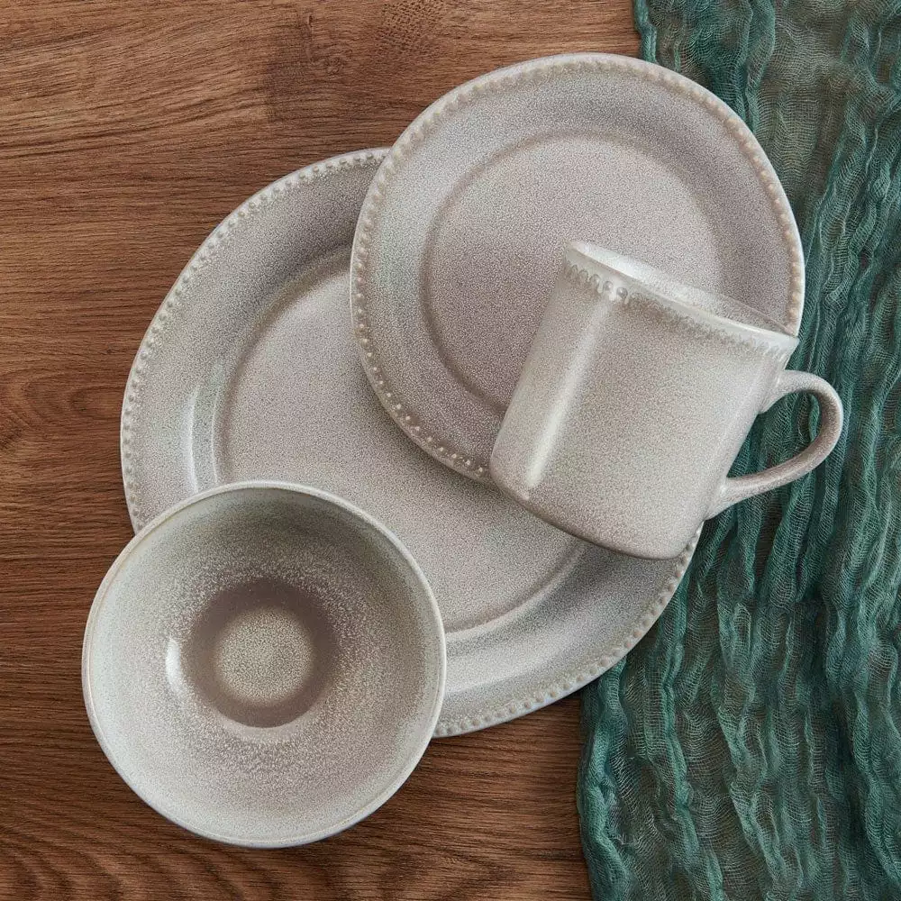 Brand new 👍 Mikasa® Ellie Grey 16 Piece Dinnerware Set, Service for 4 💯 4 Brand new 👍 Mikasa® Ellie Grey 16 Piece Dinnerware Set, Service for 4 💯 - Image 2