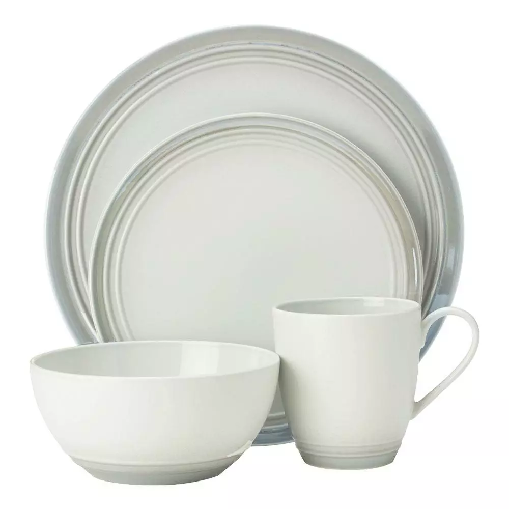 Deals 😍 Mikasa® Elura Gray 4 Piece Place Setting 🧨 3 Deals 😍 Mikasa® Elura Gray 4 Piece Place Setting 🧨