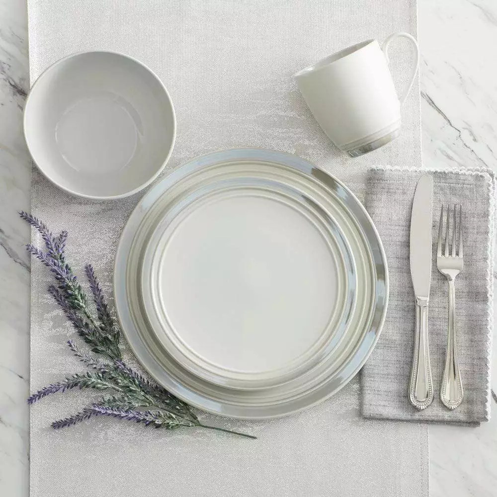 Deals 😍 Mikasa® Elura Gray 4 Piece Place Setting 🧨 4 Deals 😍 Mikasa® Elura Gray 4 Piece Place Setting 🧨 - Image 2