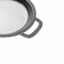 Budget 👍 Wilton Armetale® Flutes & Pearls Low Handled Bowl ❤️ -Cheap dinnerware Store flutes pearls low handled bowl 5288828 5
