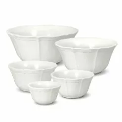 New ⌛ Mikasa® French Countryside® Set of 5 Stackable Bowls 🥰