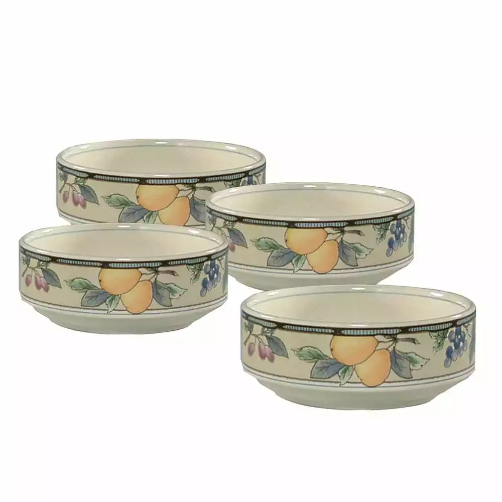 Discount 😉 Mikasa® Garden Harvest® Fruit Bowls, Set of 4 🔥 3 Discount 😉 Mikasa® Garden Harvest® Fruit Bowls, Set of 4 🔥