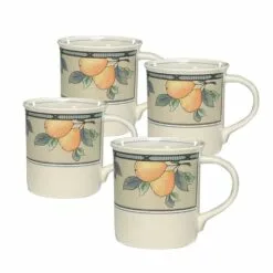 Promo 🛒 Mikasa® Garden Harvest® Mugs, Set of 4 ❤️