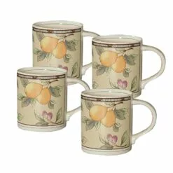 Discount 🧨 Mikasa® Garden Harvest® Mugs, Set of 4 🤩