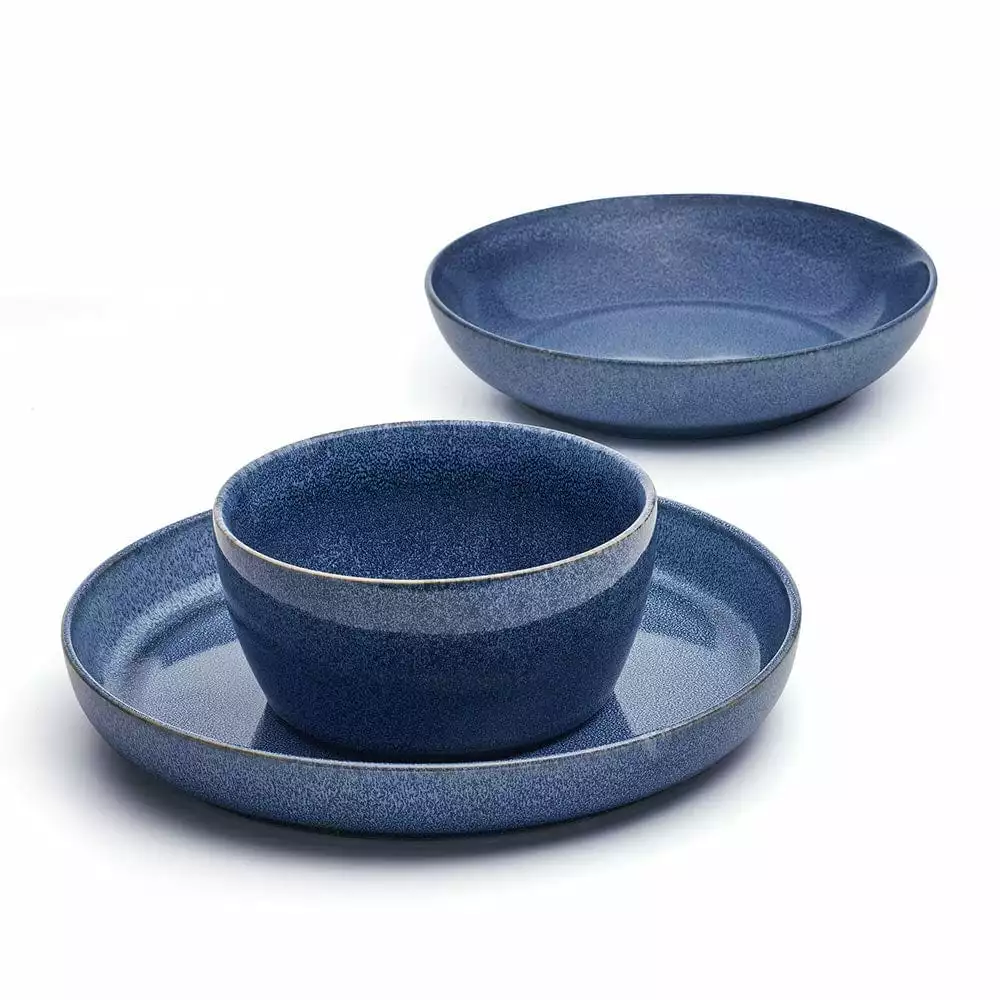 Best Pirce 👍 Mikasa® Huxley Blue 9 Piece Dinnerware Bowl Set, Service for 3 🔥 10 Best Pirce 👍 Mikasa® Huxley Blue 9 Piece Dinnerware Bowl Set, Service for 3 🔥 - Image 8