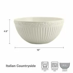 Buy 🎉 Mikasa® Italian Countryside® 10 Inch Serve Bowl 🎉 -Cheap dinnerware Store italian countryside 10 inch serve bowl 5085633 4