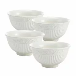 Cheap 🎁 Mikasa® Italian Countryside® Set of 4 Footed Soup Cereal Bowls ✨