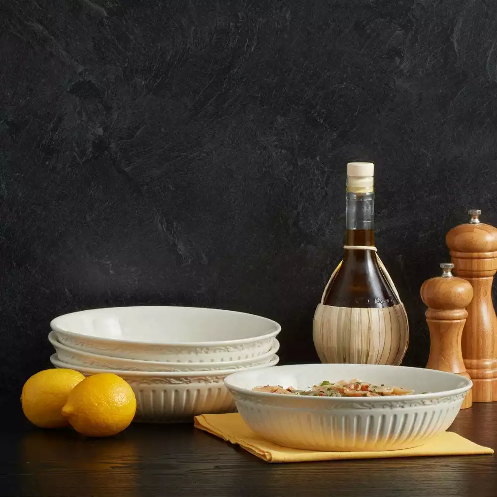 Outlet 💯 Mikasa® Italian Countryside® Set of 4 Individual Pasta Bowls 😀 4 Outlet 💯 Mikasa® Italian Countryside® Set of 4 Individual Pasta Bowls 😀 - Image 2