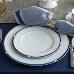 Discount 🎁 Mikasa® Jet Set Blue Salad Plate 🎁 -Cheap dinnerware Store jet set blue salad plate 5132173 3