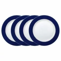 Wholesale 🧨 Mikasa® Jet Set Blue Set of 4 Accent Dinner Plates 🤩