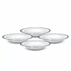 Cheapest 🎁 Mikasa® Jet Set Blue Set of 4 Rim Soup Bowls 🥰