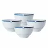 Best deal 😍 Mikasa® Jet Set Blue Set of 4 Soup Cereal Bowls 🔔 -Cheap dinnerware Store jet set blue set of 4 soup cereal bowls K45171302 1