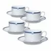 Best reviews of ✔️ Mikasa® Jet Set Blue Set of 4 Tea Cups and Saucers 🥰 -Cheap dinnerware Store jet set blue set of 4 tea cups and saucers K85132194 1