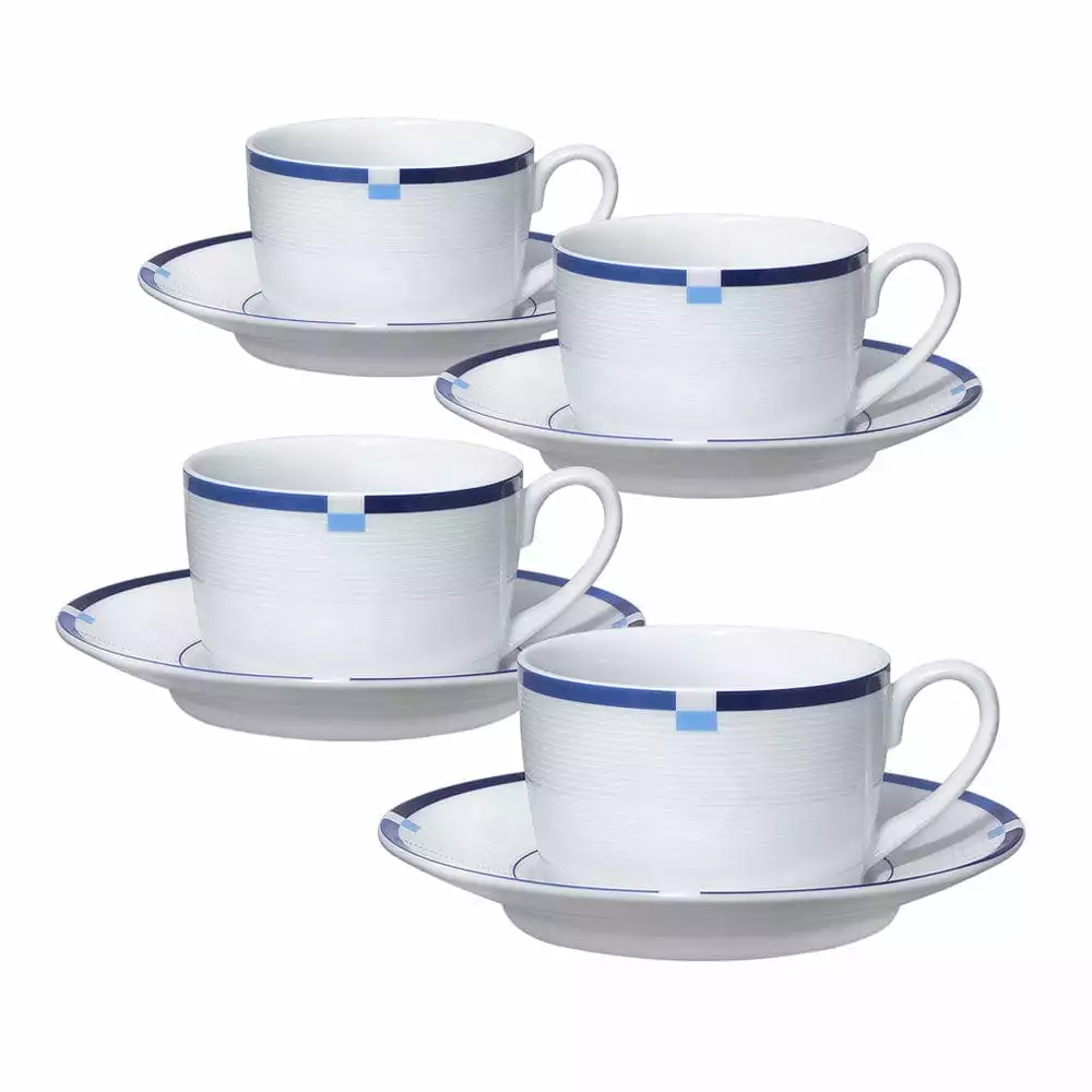 Best reviews of ✔️ Mikasa® Jet Set Blue Set of 4 Tea Cups and Saucers 🥰 3 Best reviews of ✔️ Mikasa® Jet Set Blue Set of 4 Tea Cups and Saucers 🥰